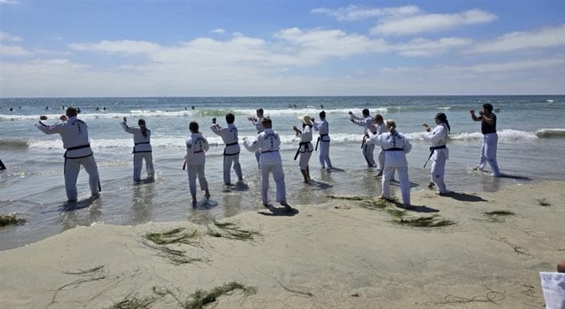 Beach conditioning and group training